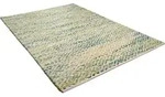 Wollteppich TOM TAILOR HOME "Diamond" Gr. 11, gr&uuml;n, B:85cm H:8mm L:155cm, Baumwolle,