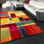 Paco Home Teppich "Canvas 783" rechteckig 16 mm H&ouml;he Kurzflor, modernes Patchwork