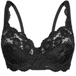 B&uuml;gel-BH SASSA "B&uuml;gel BH CLASSIC LACE", Damen, Gr. 75, Cup B, schwarz, Spitze,