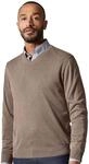Strickpullover CASAMODA "CASAMODA Pullover uni", Herren, Gr. M, braun (hellbraun),