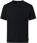 T-Shirt CASAMODA "CASAMODA T-Shirt uni", Herren, Gr. S, schwarz, 100% Baumwolle,