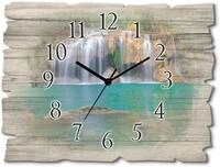 Artland Wanduhr "Wasserfall im Wald National Park" wahlweise mit Quarz- oder
