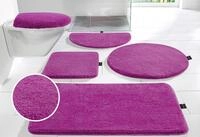 Badematte BRUNO BANANI "Lana, Badvorleger, Badezimmer Teppich" Gr. 6, pink, H:25mm,