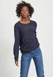 Vila Rundhalspullover "VIRIL-O-PULLI" Feinstrick mit feinen Strickdetails