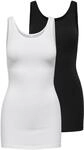 ONLY Tanktop "ONLLIVE &ndash; Slim-Fit Tanktops mit Stretch f&uuml;r optimalen Sitz"...
