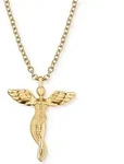 Kette mit Anh&auml;nger ENGELSRUFER "Engel", gold (gelbgoldfarben), Halsketten, Damen,