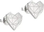 Paar Ohrstecker LIEBESKIND BERLIN "Schmuck Geschenk Edelstahl Ohrringe Herz", silber
