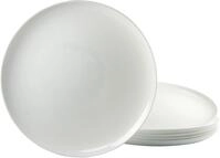Luminarc Pizzateller "Essteller" Teller Set f&uuml;r 6 Personen, wei&szlig;, Glas