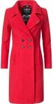 Navahoo Wintermantel "Wooly" edler Damen Trenchcoat in Wollmantel-Optik