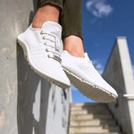 Barfu&szlig;schuh LEGUANO "GO", Damen, Gr. 38, wei&szlig;, Textil, Schuhe Barfu&szlig;schuh,...