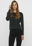 Vero Moda Rundhalspullover "VMCARE STRUCTURE LS O-NECK BLOUSE" aus Bio-Baumwolle