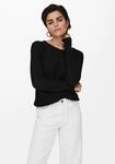 Strickpullover ONLY "ONLGEENA XO L/S PULLOVER KNT NOOS", Damen, Gr. XL, schwarz,
