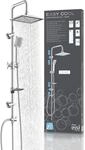 Eisl Duschsystem "EASY COOL" Regendusche ohne Armatur, Duschsystem mit Seifenschale,