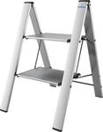 Bischof Colombo Trittleiter "Leonardo Black 1" 2-stufig, Tragkraft 150 kg, Aluminium