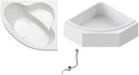 OTTOFOND Badewanne "Set Eckwanne" H&ouml;he 58 cm 1400 mm/420 mm, Eckwanne