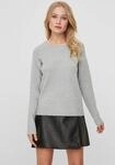 Vero Moda Rundhalspullover "VMDOFFY" in melierter Optik
