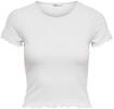 T-Shirt ONLY "T-Shirt ONLEMMA SHORT TOP 1er Pack", Damen, Gr. XL, wei&szlig;,