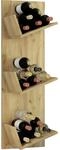 VCM Wandregal "Holz Weinregal Wandregal Flaschen Wein Vinosi" 1 Stk. tlg.