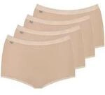 Maxislip SLOGGI "Basic+", Damen, Gr. 58, beige, Single Jersey, Obermaterial: 95%