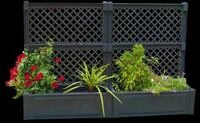 KHW Spalier 2er-Set Pflanzkasten gro&szlig; 100 cm mit Spalier