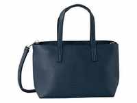 Shopper TOM TAILOR "Marla" Gr. B/H/T: 34 cm x 21 cm x 12 cm, blau Damen Taschen