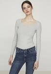 Vero Moda Langarmshirt "VMMAXI MY LS SOFT LONG U-NECK NOOS" Baumwollmischung, regular