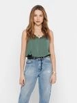 Spaghettitop ONLY "ONLDEBBIE SINGLET NOOS WVN", Damen, Gr. 34, gr&uuml;n (balsam...