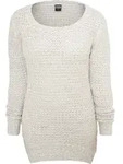 Rundhalspullover URBAN CLASSICS "Urban Classics Damen Ladies Long Wideneck...