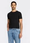 T-Shirt HUGO "HUGO-Round", Herren, Gr. 3XL, schwarz (schwarz001), Single Jersey,