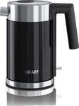 Graef Wasserkocher "WK 402" 1 l 1850 W Edelstahl, schwarz