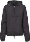 Langmantel URBAN CLASSICS "Urban Classics Damen Ladies Basic Pull Over Jacket",