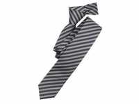 Krawatte VENTI "VENTI gestreift" grau (dunkelgrau) Herren Krawatten