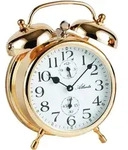 Quarzwecker ATLANTA "1058-9", gold (goldfarben), Wecker, Retro Wecker