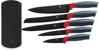 KING Messerblock "Carbon Optic" 6 Stk. Wellenschliff