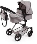 Kombi-Puppenwagen BAYER "Vario, Grau", grau, Puppenwagen, KinderB:42cm H:86cm T:65cm,