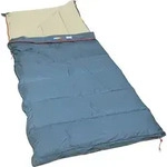 Deckenschlafsack POLYDAUN "Schlafsack Stormvogel", blau (print grau, blau),