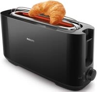 Philips Toaster "HD2590/90" 1 langer Schlitz f&uuml;r 2 Scheiben 950 W mit Aufw&auml;rm- und
