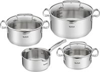 Tefal Topf-Set "Duetto+ G719S7" Set, Kochtopf mit Glasdeckel 16/20/24 cm,