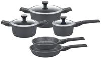 GSW Topf-Set "Easy Click" Set, Kochtopf 20/24 cm, Kasserolle 16 cm, Bratpfanne...