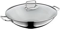 WMF Wok "Macao, &Oslash; 36 cm, Wokpfanne mit Glasdeckel, induktionsgeeignet" Cromargan