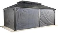 Sojag Pavillonseitenteil "passend zu Messina 12 x 20" Vorhang-Set aus Polyester