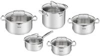 Tefal Topf-Set "Duetto+, Kochtopf Set mit Glasdeckel" Set, Stieltopf 16 cm,