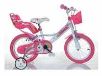 Kinderfahrrad DINO "Unicorn Einhorn" Fahrräder Gr. 25 cm, 14 Zoll (35,56 cm), pink