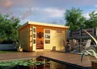 Karibu Gartenhaus "Schlo&szlig;see 8" natur, anthrazit oder terragrau