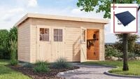 Gartenhaus KARIBU "Tegel", beige (naturbelassen), ohne Fu&szlig;boden, ohne