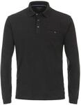 Langarm-Poloshirt CASAMODA "CASAMODA Polo-Shirt Langarm uni", Herren, Gr. XXL, grau