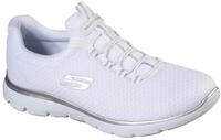 Slip-On Sneaker SKECHERS "SUMMITS", Damen, Gr. 36, silber (wei&szlig;, silberfarben),