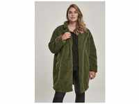 Parka URBAN CLASSICS "Damen Ladies Oversized Sherpa Coat" Gr. S, grün (olive) Damen