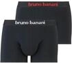 Bruno Banani Boxer "Flowing" 2er Pack, mit kontrastreichem Logobund