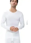 Langarmshirt MEY "Casual Cotton (K)", Herren, Gr. L, wei&szlig;, Feinripp, Obermaterial: